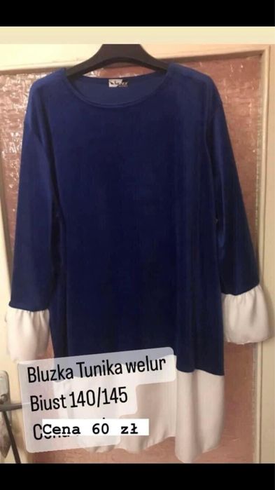 Tunika welurowa biust 140
