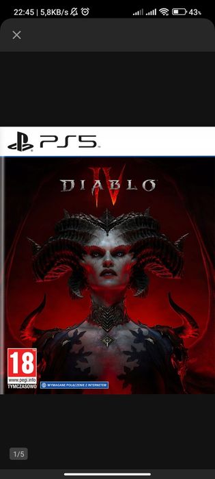 Diablo 4 PS5 - Nowa