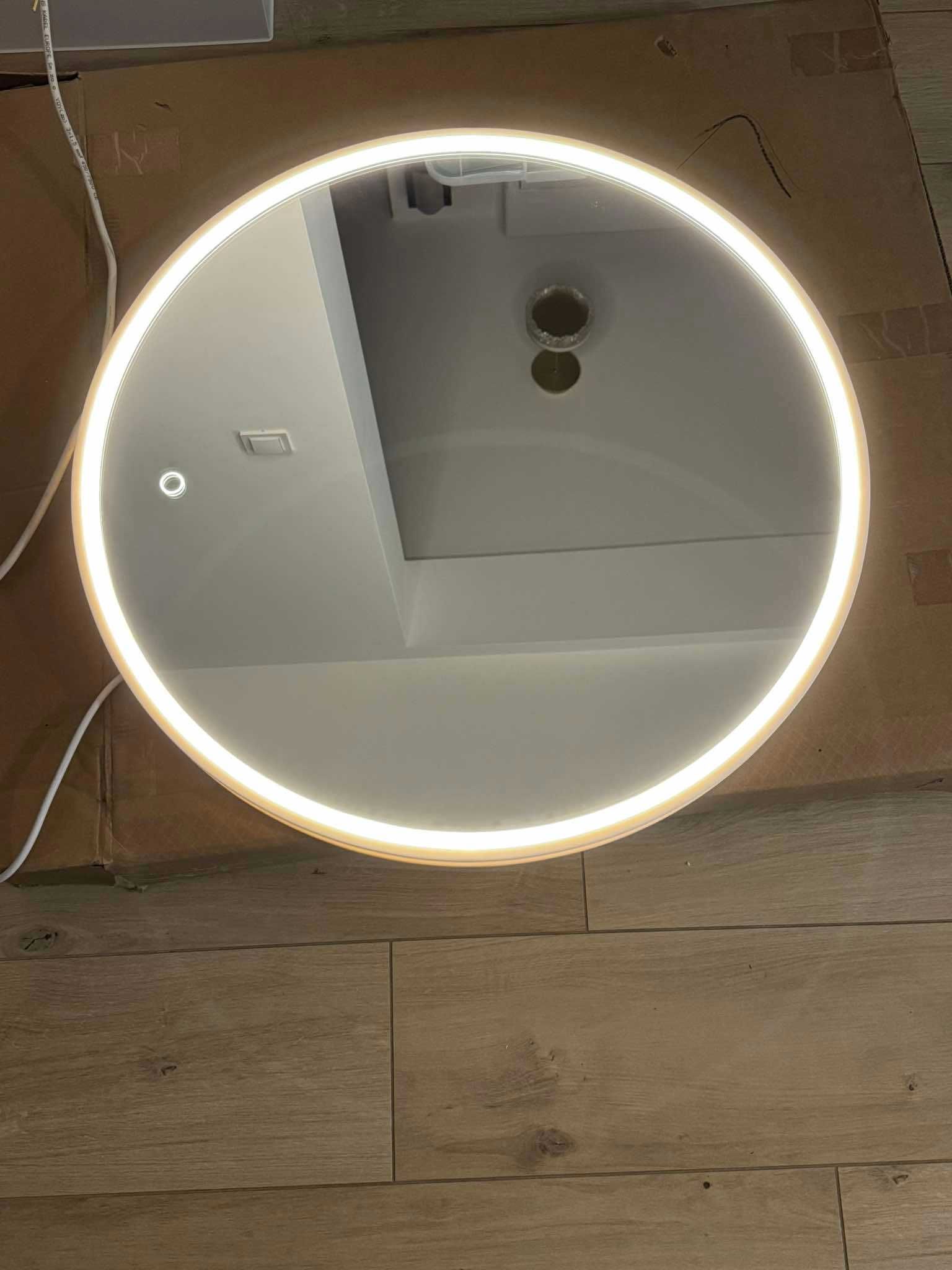 Decor Walther Stone Lustro Led Biały Mat 70cm 975650