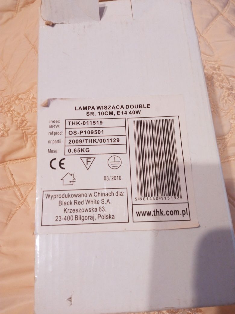 Lampa wisząca Black Red White