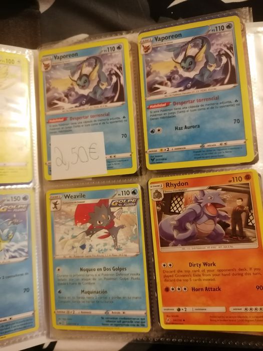 Cartas pokémon raras