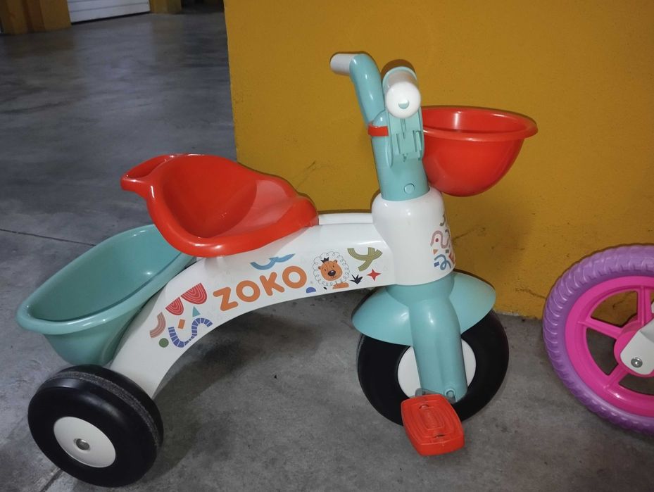 Bicicleta sem pedais+triciclo