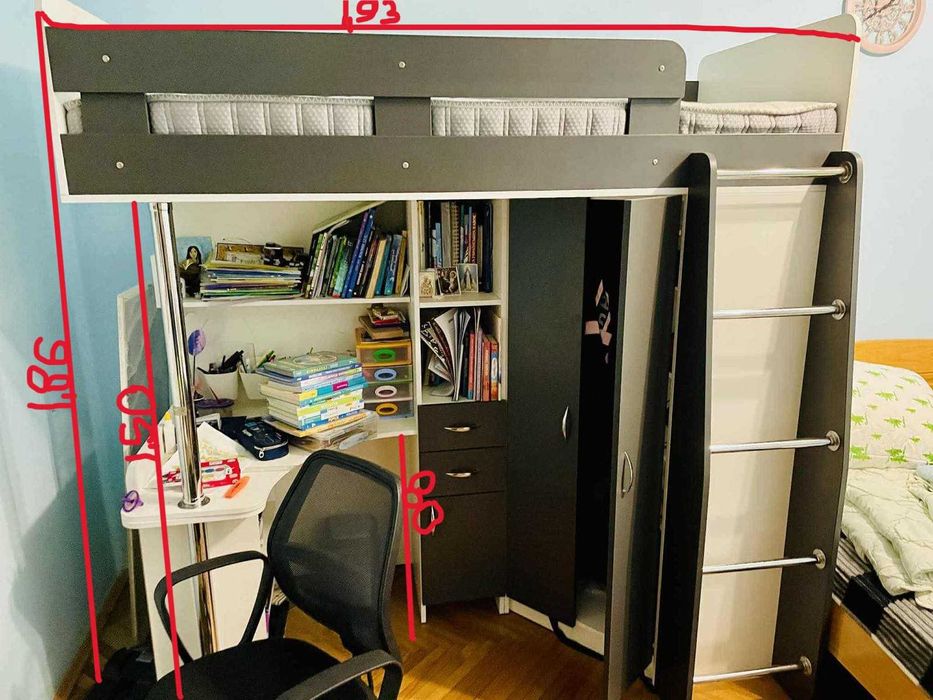 Дитяче ліжко шафа