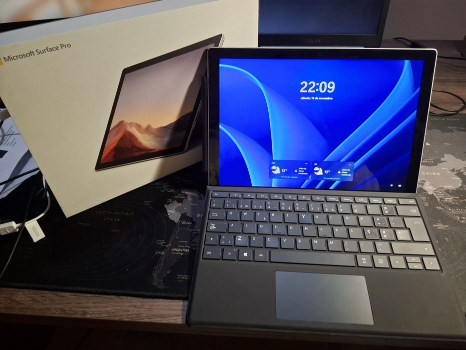 Mircrosoft surface pro 7 + caneta e teclado