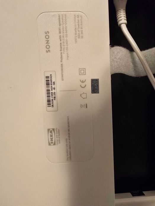 IKEA Symfonisk obraz z glośnikiem SONOS Wi-Fi biały