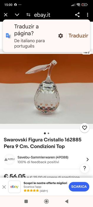 Peca de swarovsky