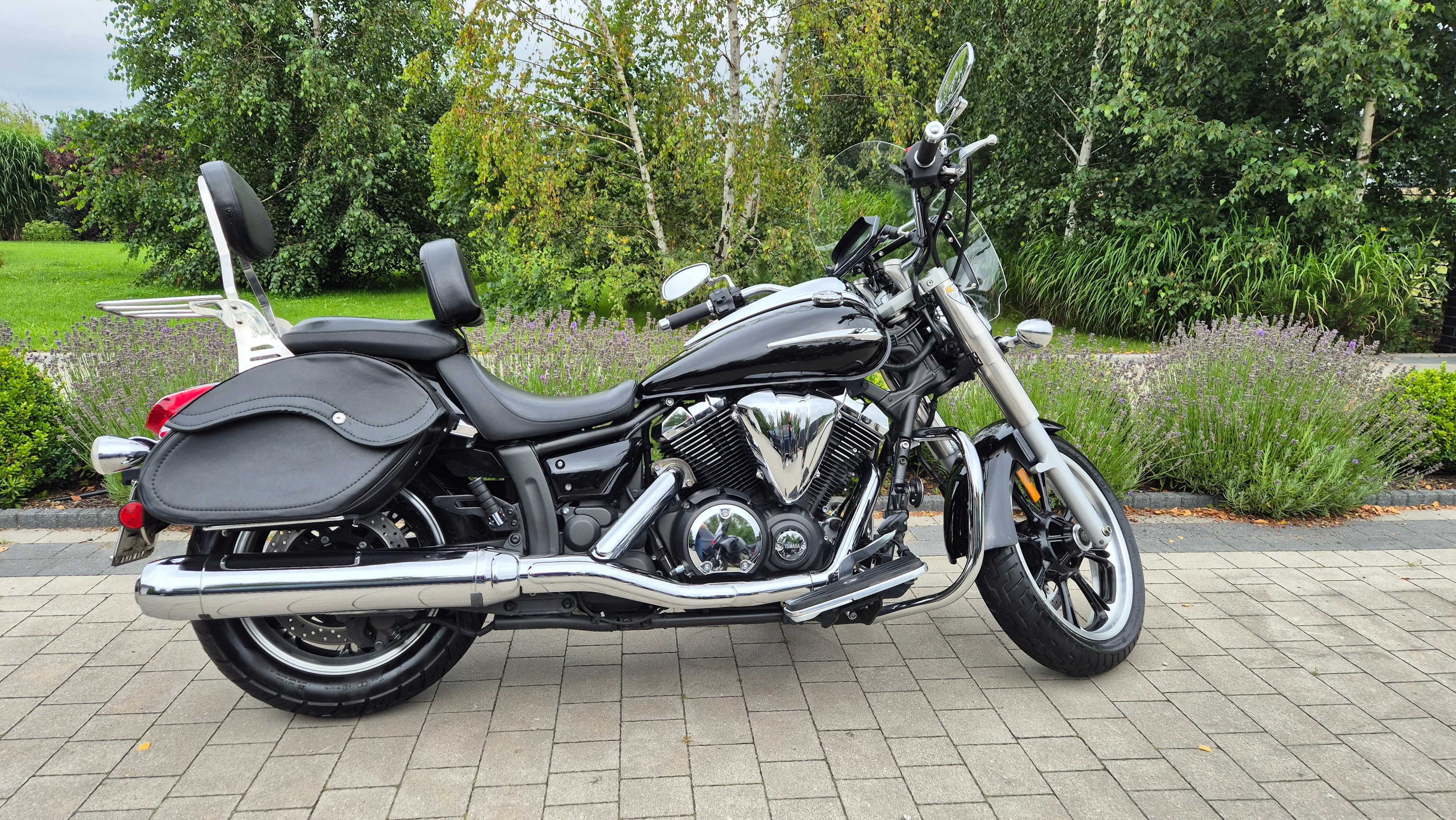 Yamaha XVS 950 Midnight Star, 2014, 13800 mil, Sakwy, Szyba, Stan BDB