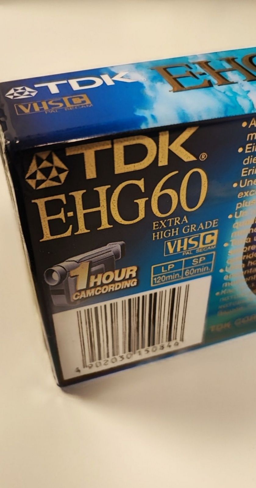 Kaseta video do kamer VHS-C TDK E-HG60