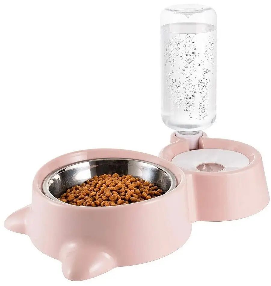 Годівниця з напувалкою для домашніх тварин DOG & Cat bowl | Посуд для