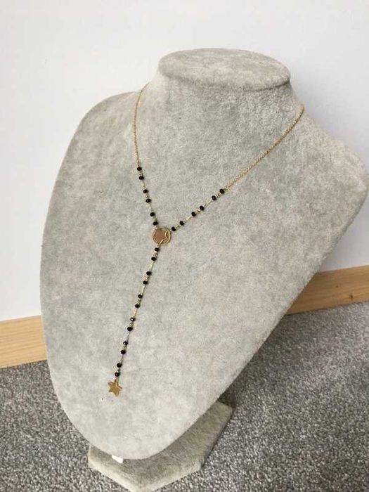 Celebrytka Stal Chirurgiczna Różaniec Gwiazdka