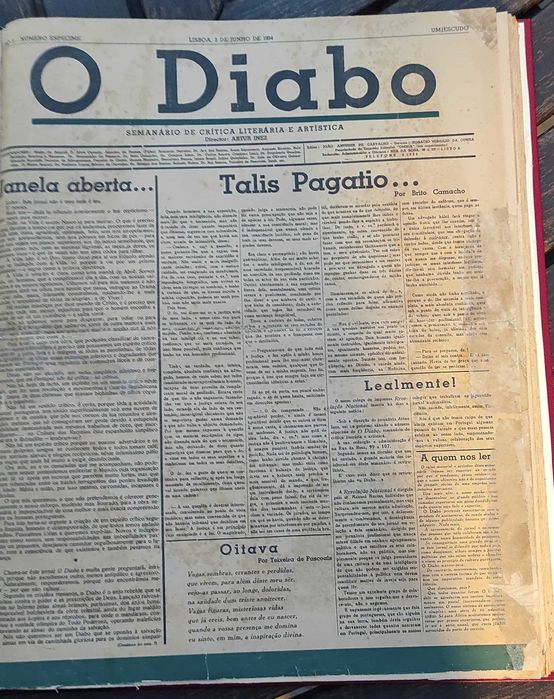 O Diabo. Semanário de Crítica Literária e Artística