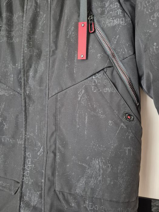 Куртка зимова дитяча подовжена чорна