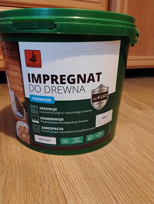 Impregnat do drewna Dragon 5l biały