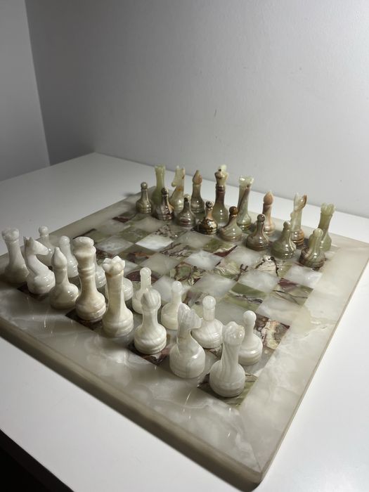 Tabuleiro xadrez marmore