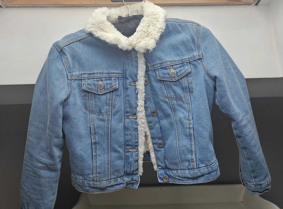 blusão ganga com pelo criança  7/8 anos