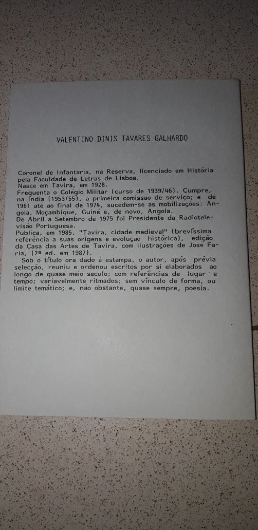 Trajectória - Valentino Tavares Galhardo (1992) Poesias Africanas