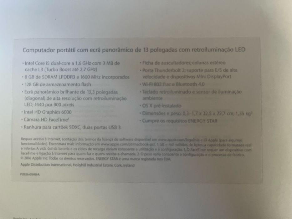 MacBook air 13”