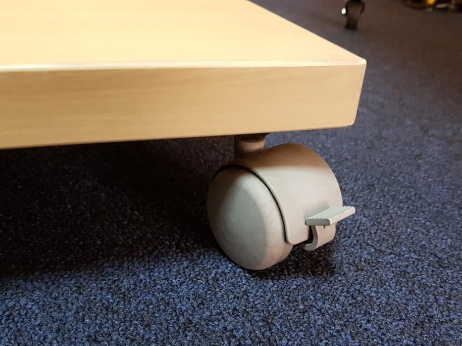 biurko z kontenerem, stanowiskowe, narożne, mobilne