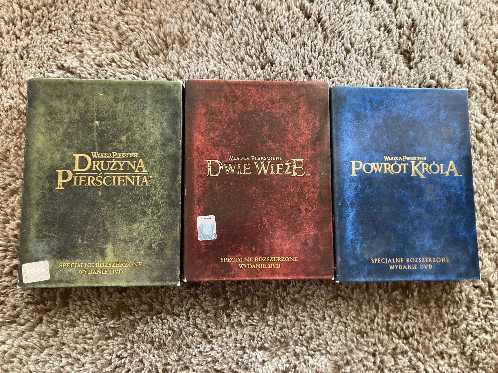 Władca Pierścieni Trylogia Wydania Rozszerzone boxy 4 x DVD - 12 x DVD
