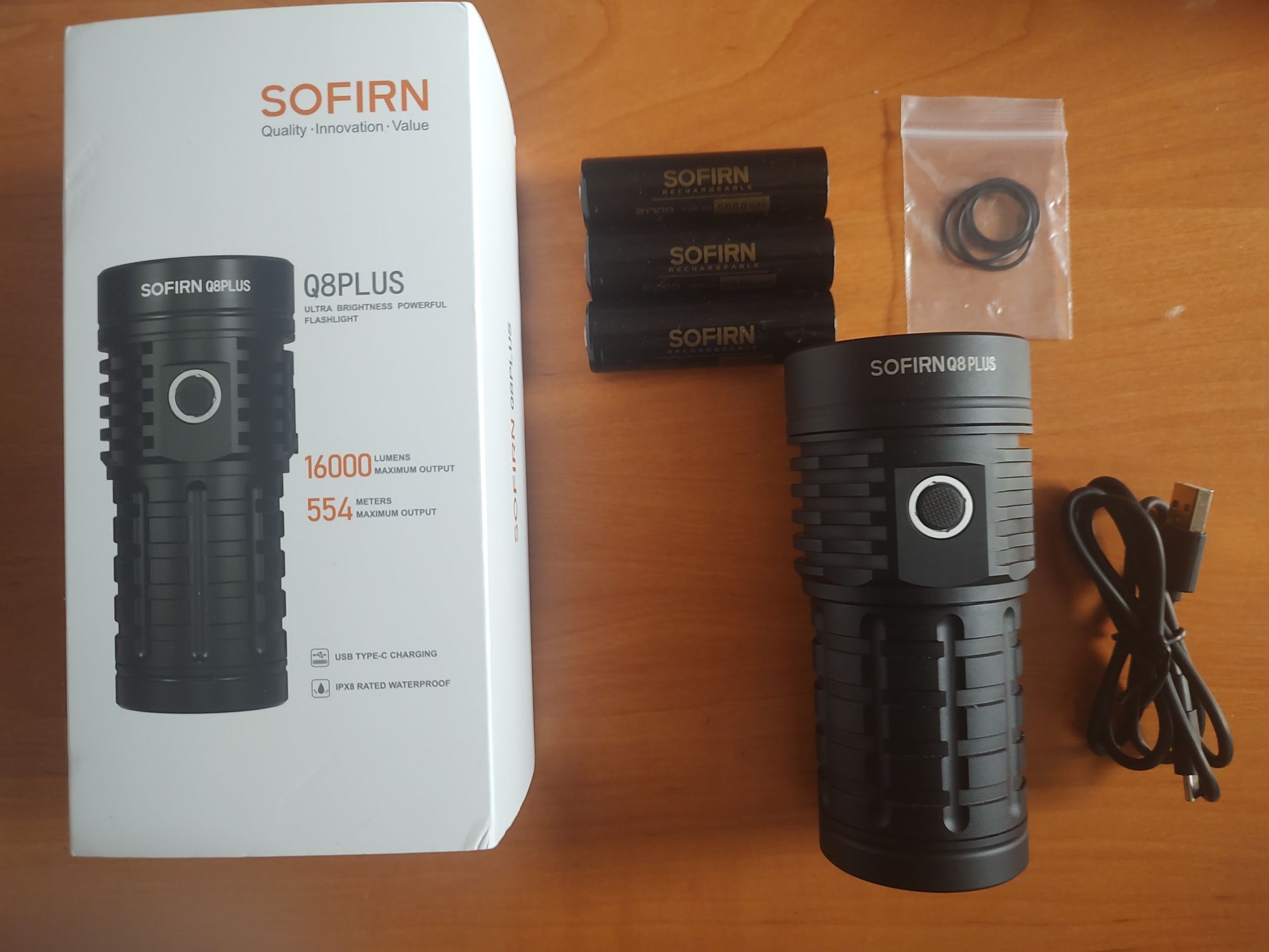 Sofirn Q8 Plus 16000k Lumenów!!