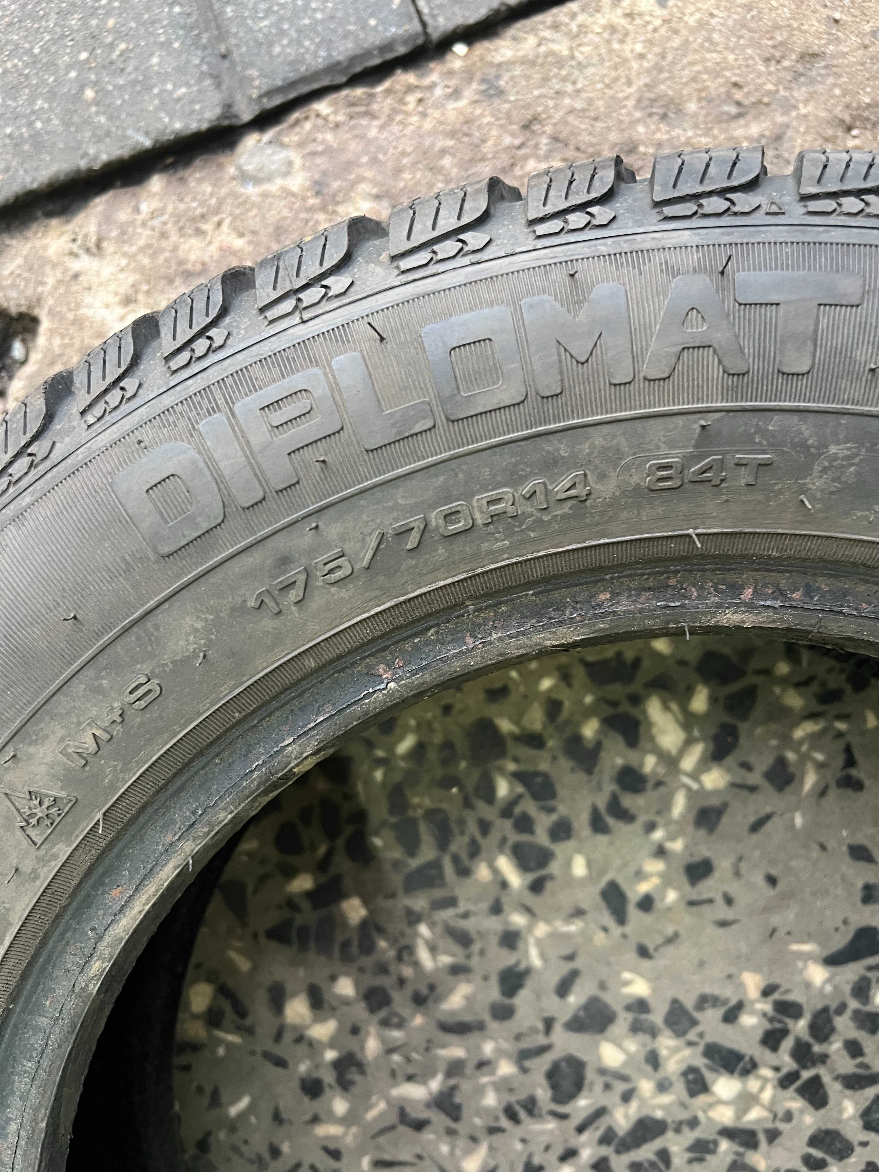 175/70r14 diplomat opony zimowe 2 szt 2021r bieznik 6,5mm