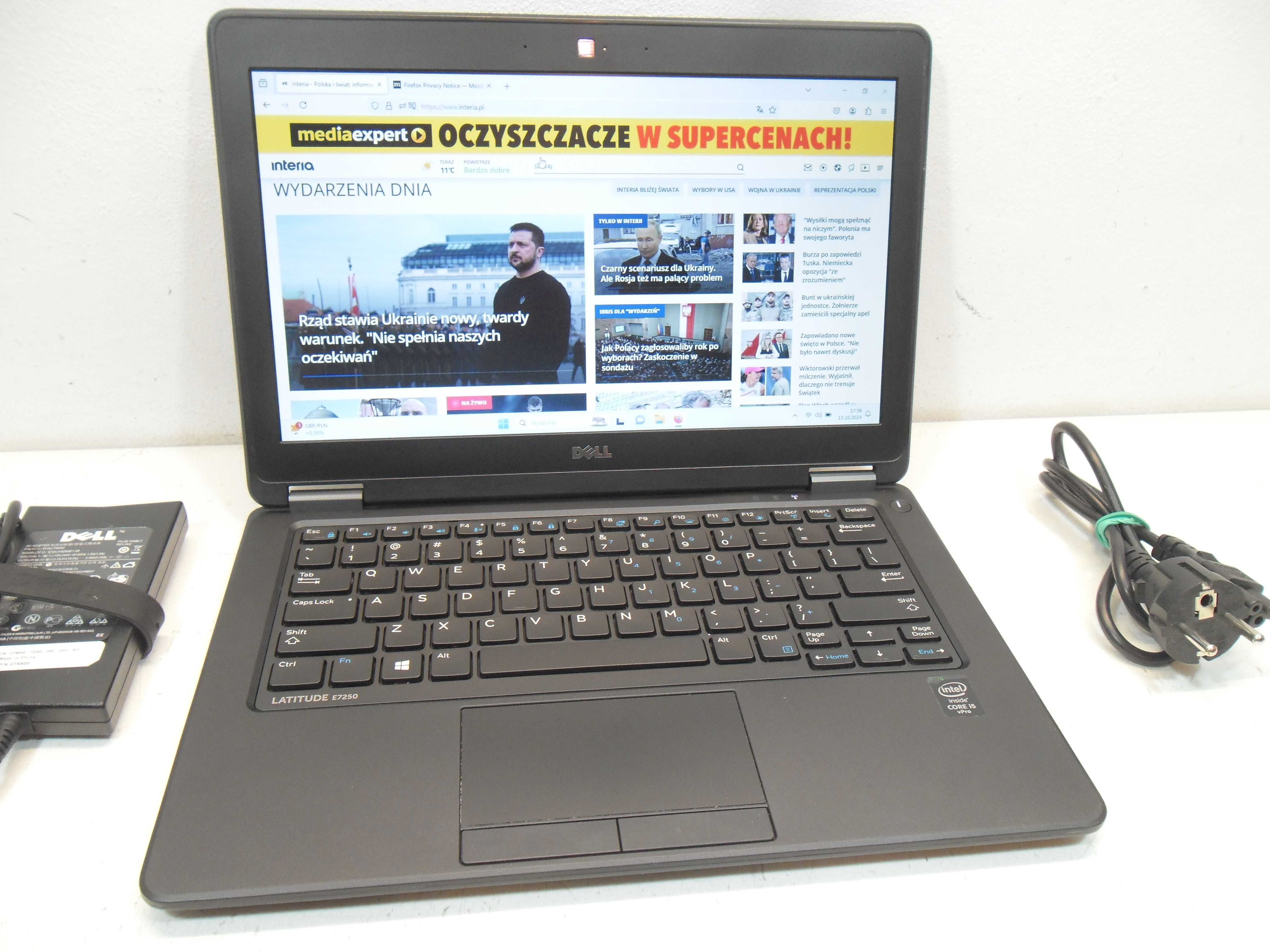 Biznesowy Dell Ultrabook i5/8GB/SSD HDMI, 12.5 sklep z GWAR Kraków