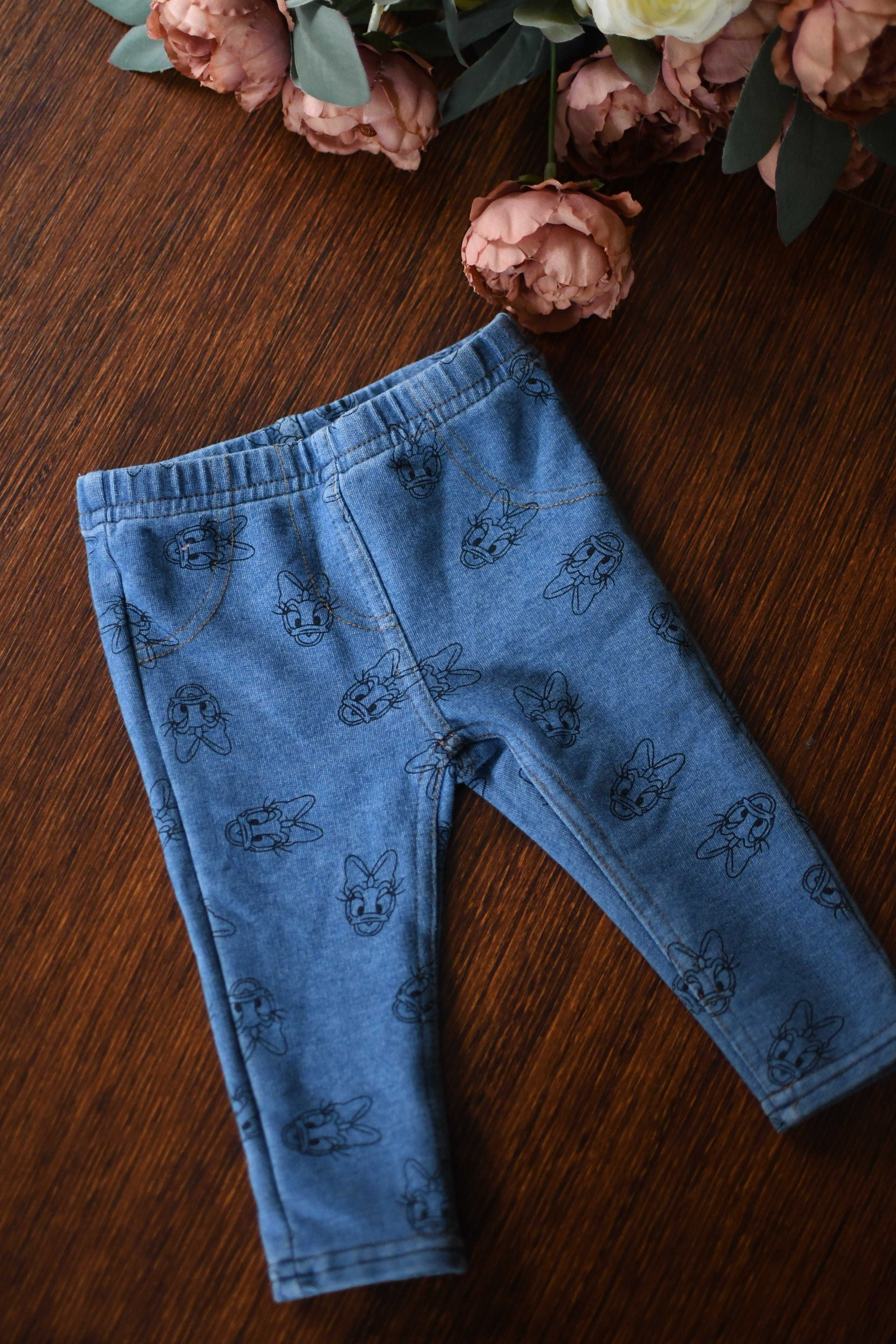 Jeansy dżinsy legginsy DISNEY dziewczęce