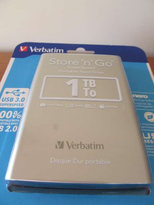 Disco Externo Verbatim Store'n'Go USB 3.0 1TB - 2,5'' (Silver)