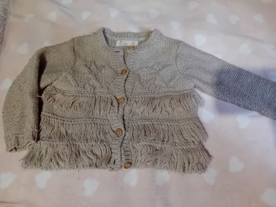 Casaco de malha c/franjas Zippy 3-4