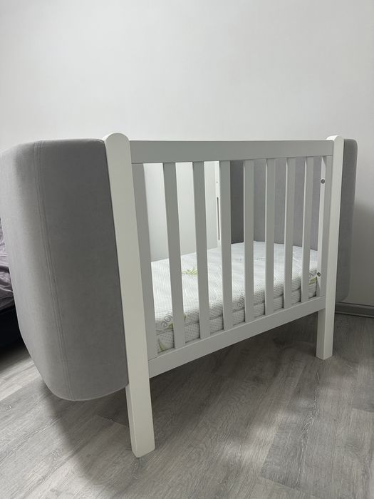 Дитяже ліжко Верес Монако велюр + МАТРАЦ,наматрацник,захисні накладки