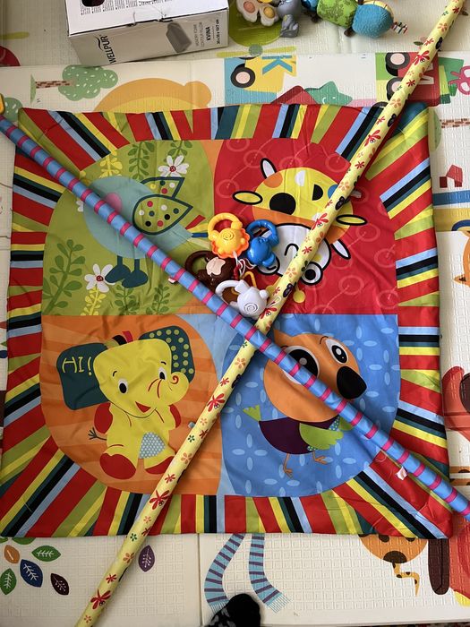 Розвиваючий , музичний килимок дитячий