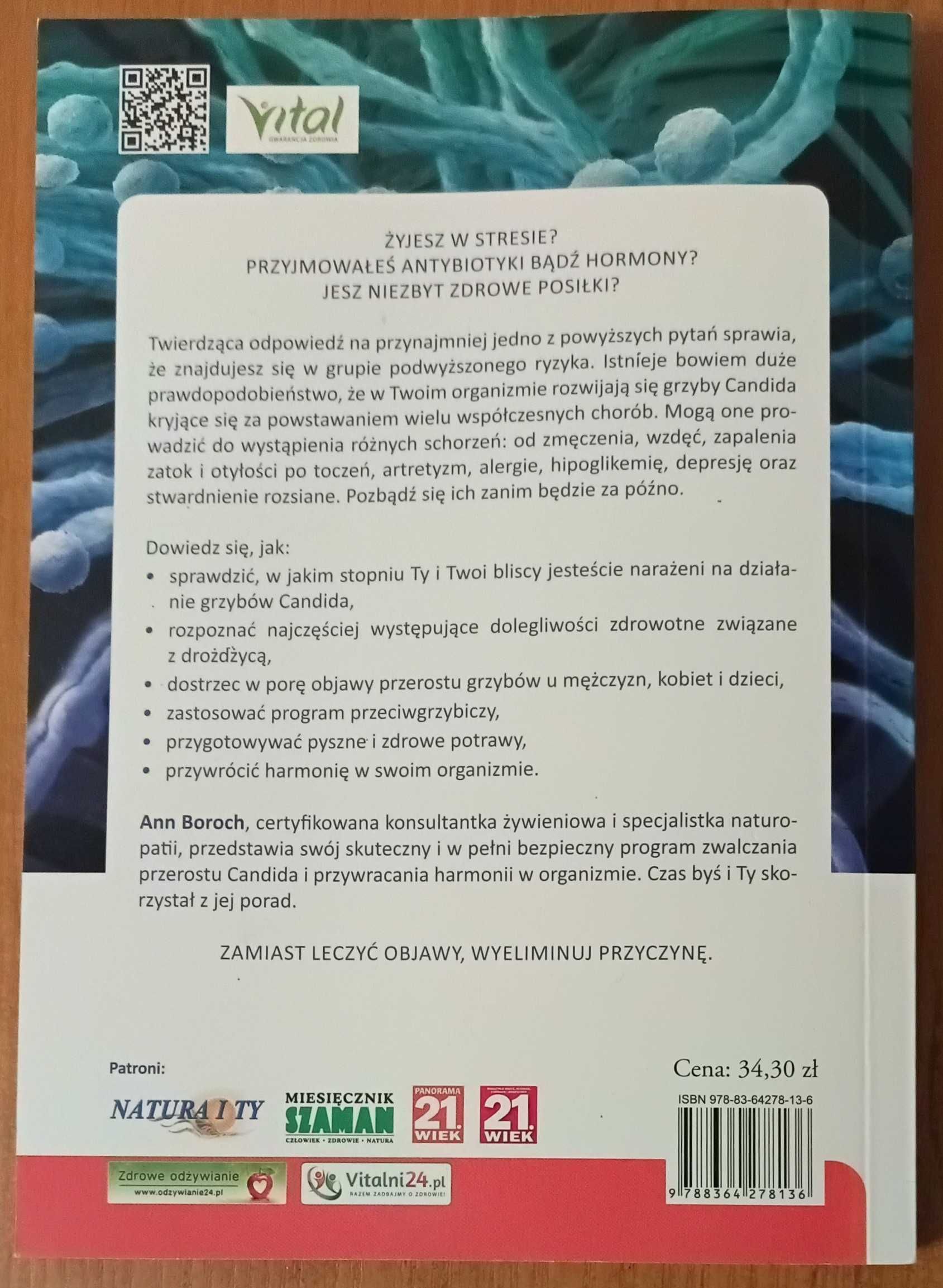 Ann Boroch "Grzyby Candida przyczyna większości chorób"