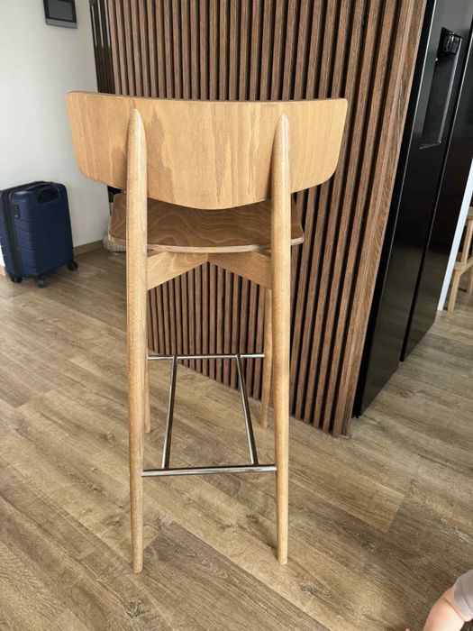 Krzesła barowe 2 szt PAGED H-4350 UVU GŁADKI wybarwienie 046 rustical