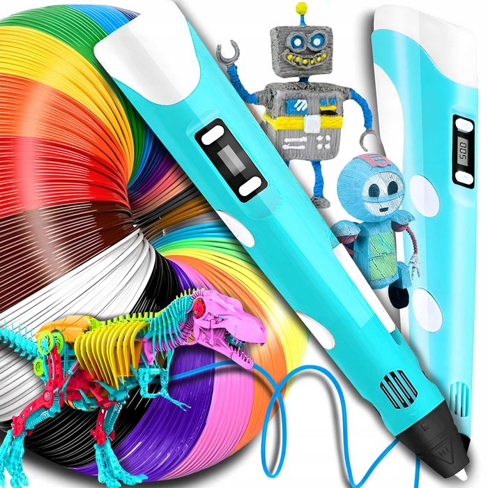 DŁUGOPIS 3D dla dzieci DRUKARKA 3D + wkłady 10M