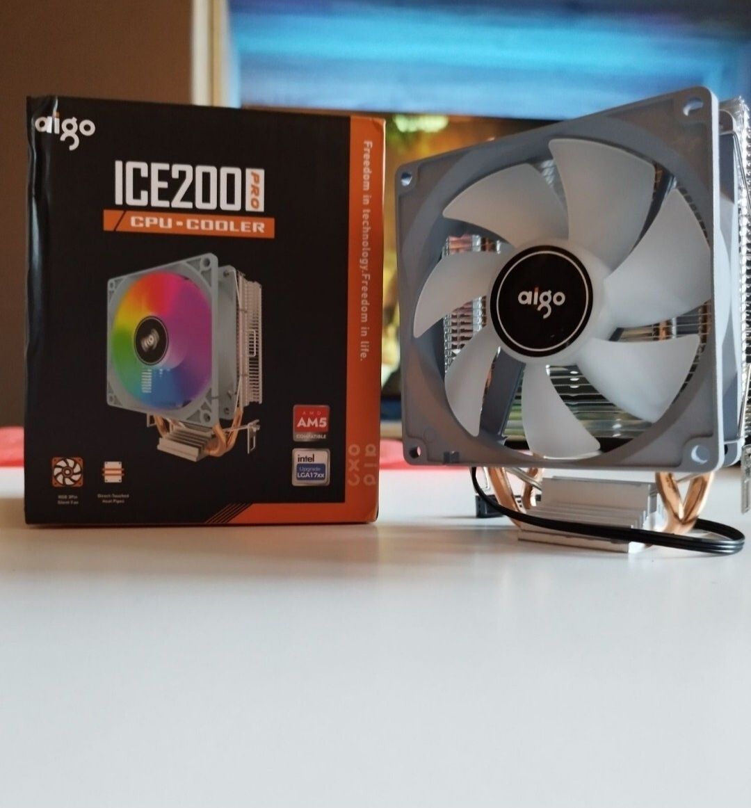 Chłodzenie Procesora RGB Radiator Aigo Ice 200 Pro 95W Nowe