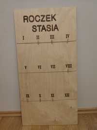 Tablica na zdjęcia roczek Stasia