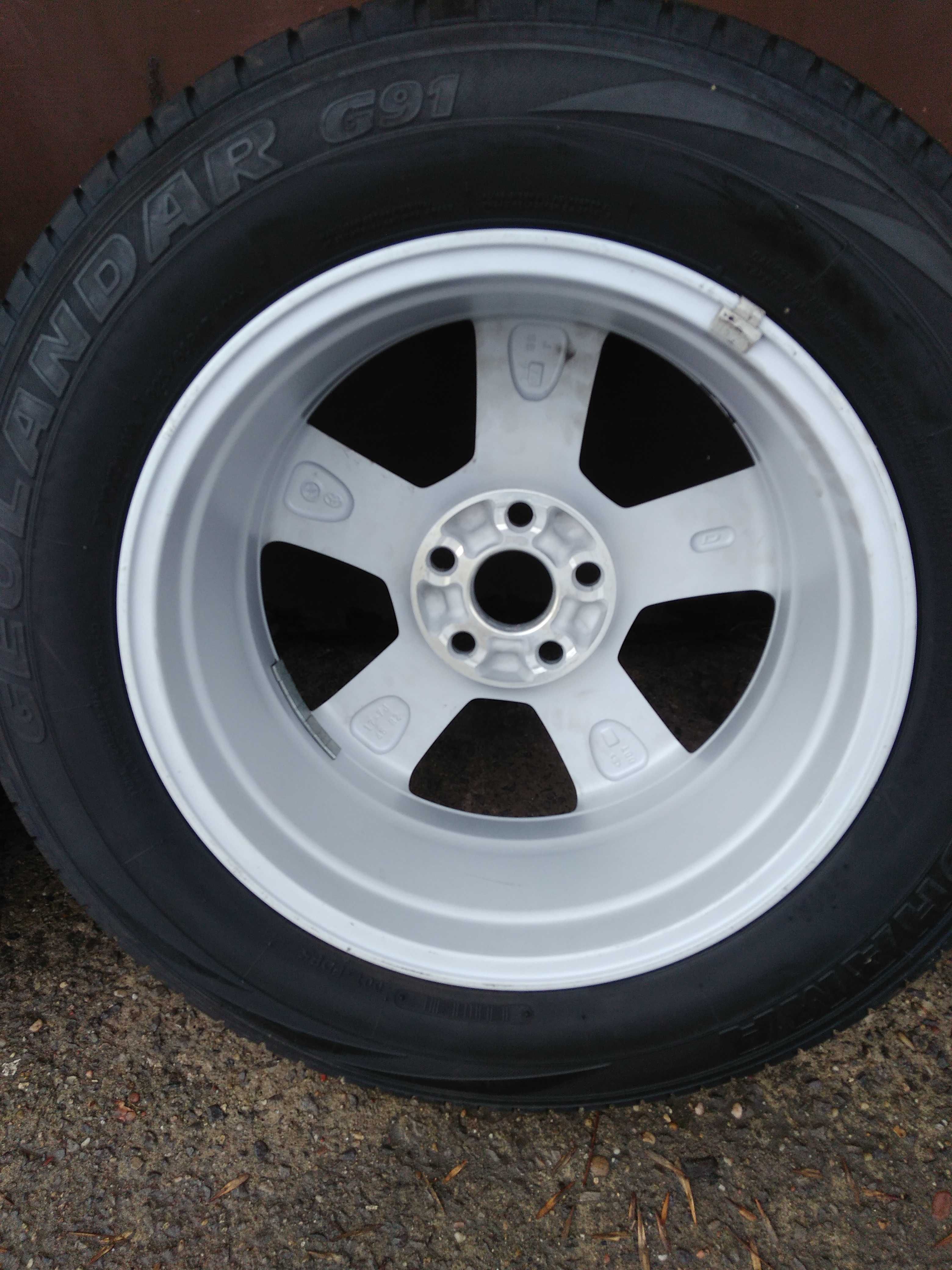 komplet kół felg koła RAV 4 15r 17x7j et45 jak nowe 5x114,3