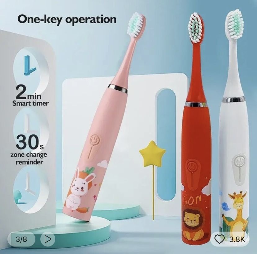 Дитяча електрична зубна щітка