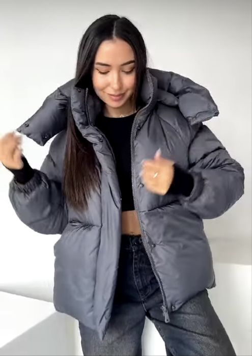 Тепла куртка пуховик М