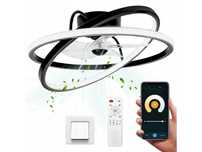 Wentylator Sufitowy z Oświetleniem Lampa Sufitowa z Wiatrakiem LED 50