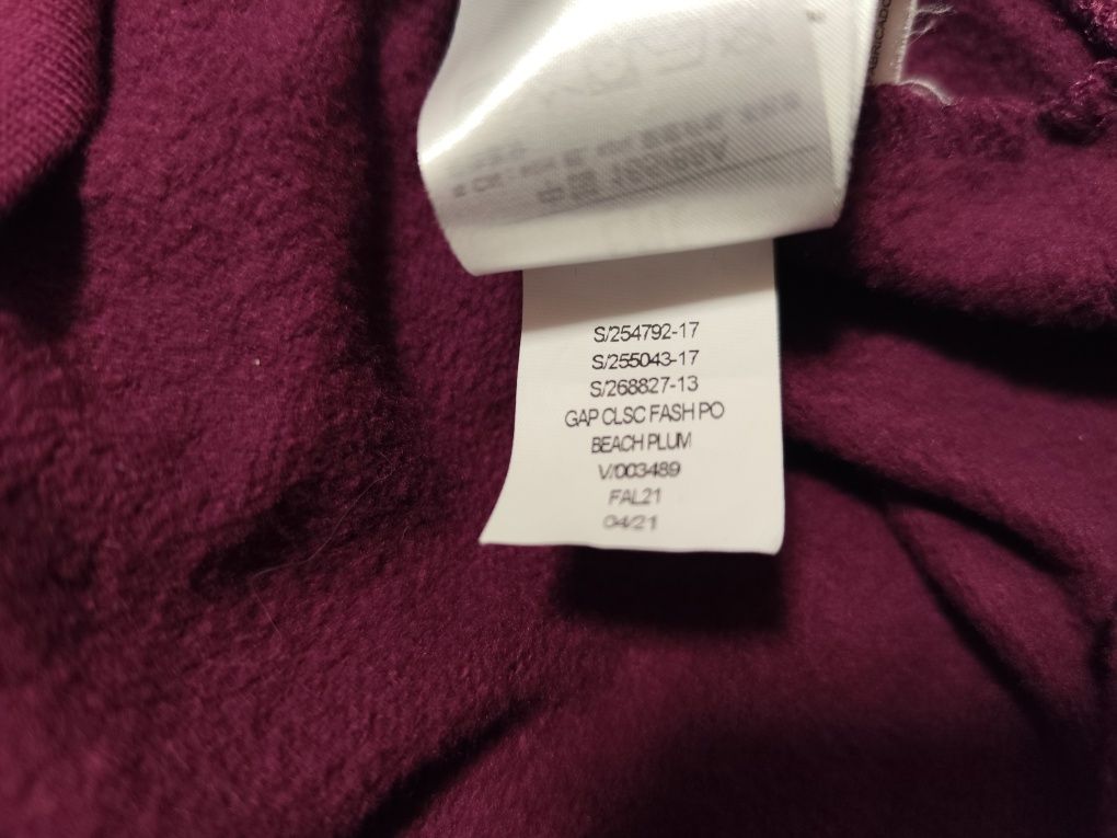 Bluza Gap 164-170 cieplutka ideał śliwkowa oryginał
