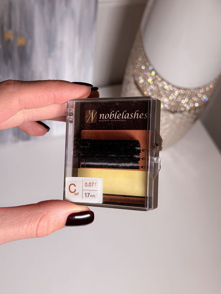 Rzęsy 17mm 17 Noble Lashes do przedłużania przedłużenia C 0.07 długi