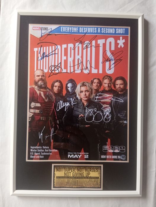 Moldura Filme Thunderbolts* com Autógrafos (A4)