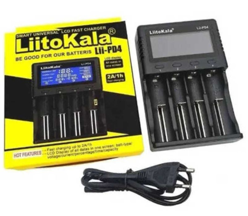 Автоматичний зарядний пристрій LiitoKala Lii-PD4 LED 4 канали