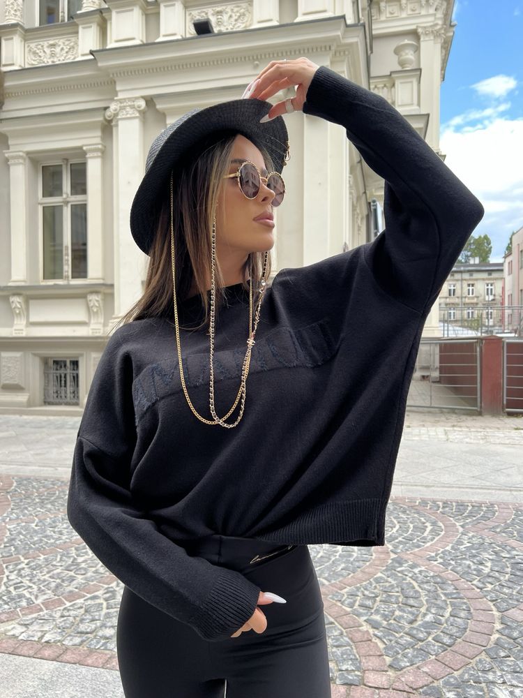 Sweter Pretty La Manuel czarny uni