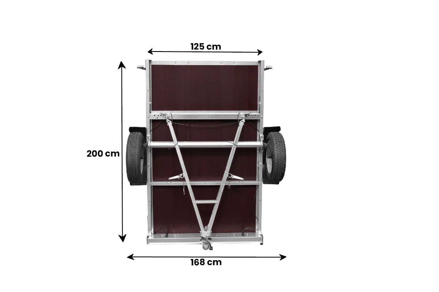 Przyczepka GARDEN TRAILER 201 KIPP uchylny dyszel DMC 750kg