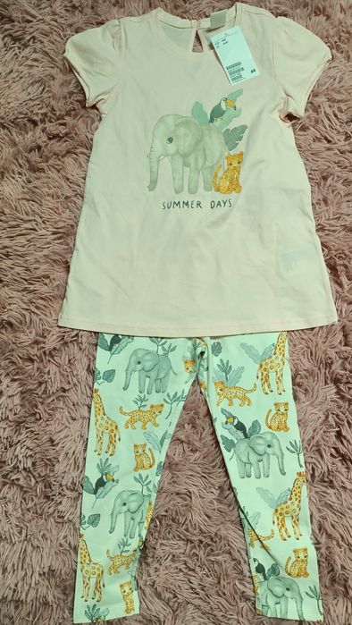 Komplet bluzka i legginsy H&M