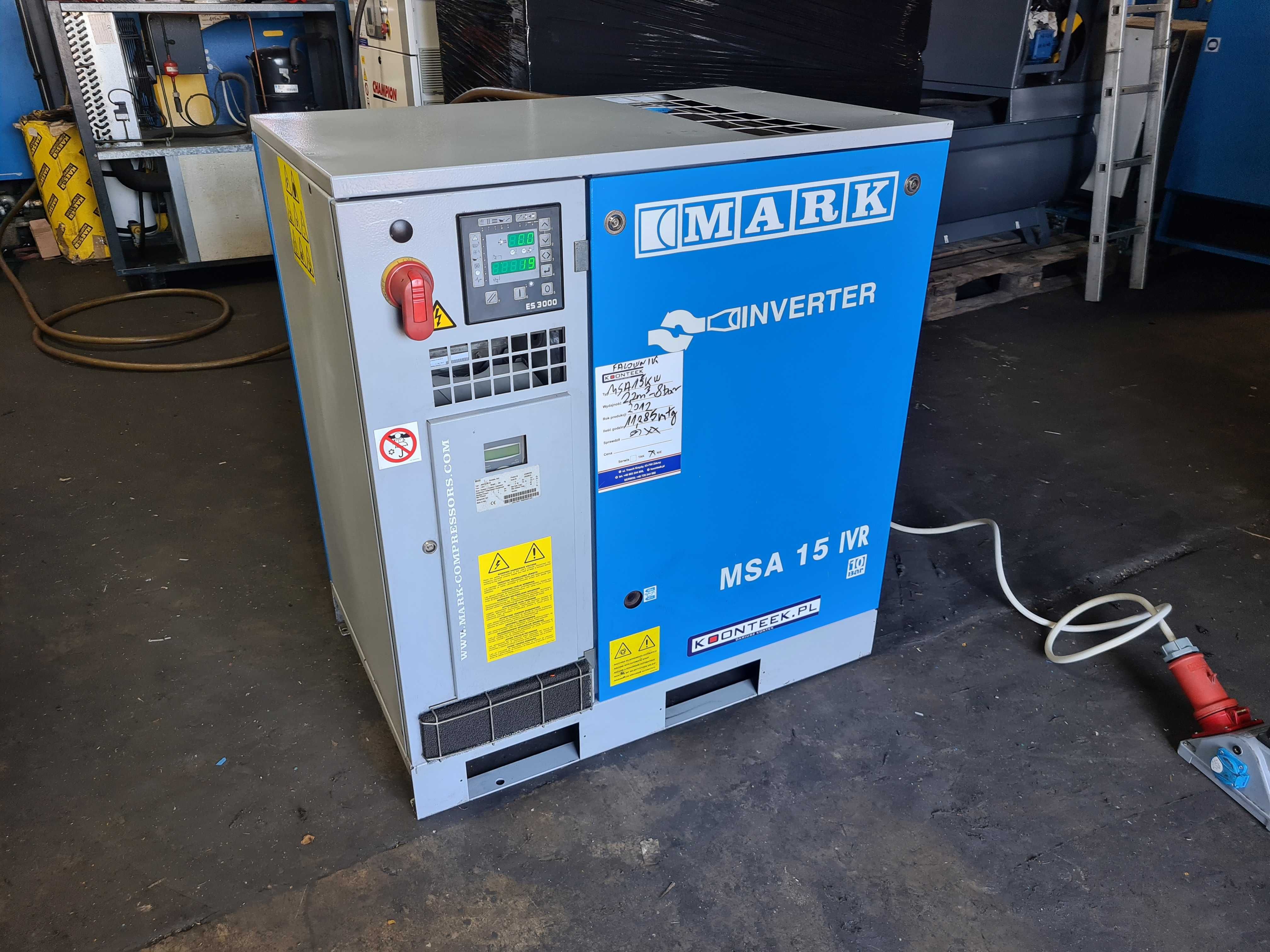 Kompresor śrubowy MARK MSA IVR 15, 15 kw