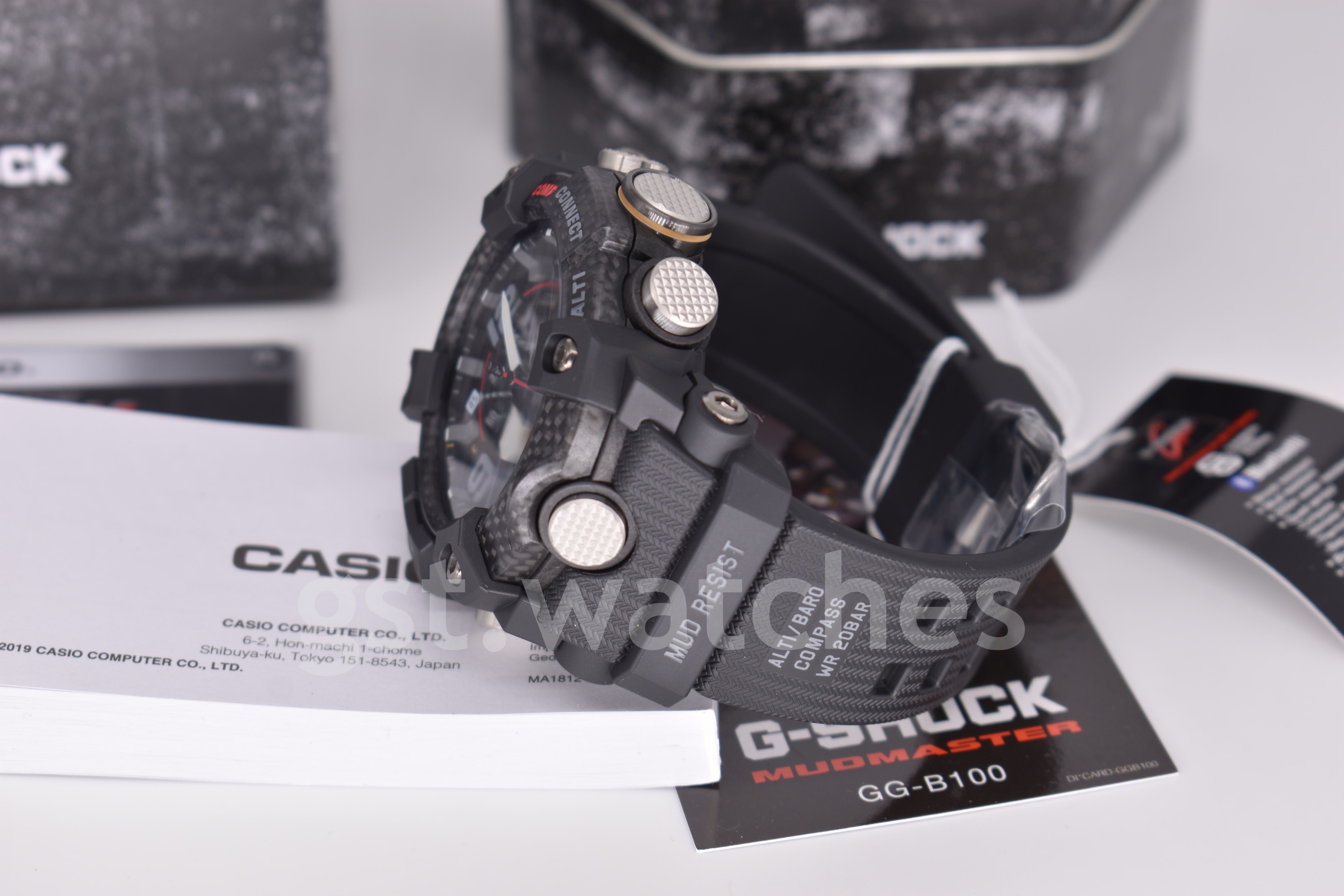 Casio G-Shock GG-B100-1A NEW ORIGINAL | Bluetooth | Mudmaster | Carbon