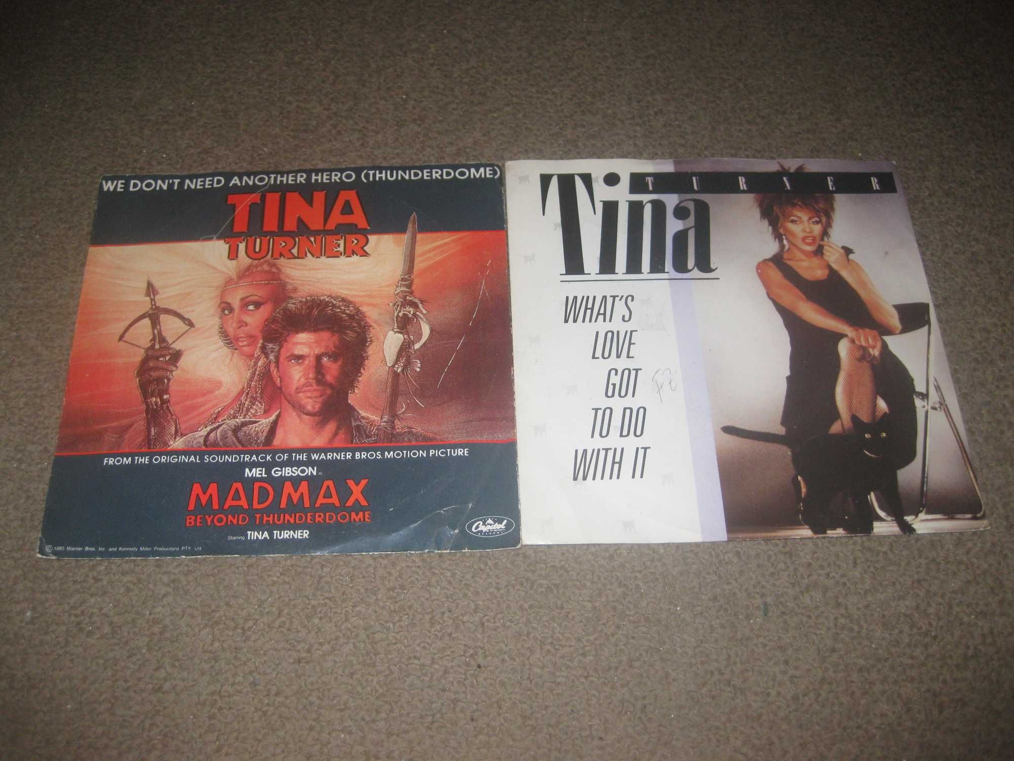 2 Discos em Vinil Single 45 rpm da Tina Turner
